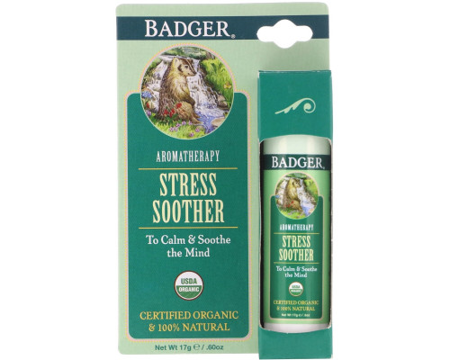 Badger Company Средство для снятия стресса мандарин и розмарин 0,60 унций (17 г) Badger Company Средство для снятия стресса мандарин и розмарин 0,60 унций (17 г)