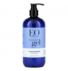 Eo Products, Успокаивающий Гель для душа, Французская Лаванда, для бережного очищения кожи, 16 жидких унций (473 мл)