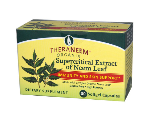 Organix South TheraNeem Organix Supercritical Extract of Neem Leaf 30 Softgel Capsules Organix South TheraNeem Organix Supercritical Extract of Neem Leaf 30 Softgel Capsules