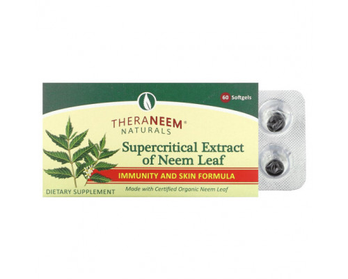 Аюрведа Organix South, TheraNeem Naturals, сверхкритический экстракт листьев нима, 60 мягких таблеток Аюрведа Organix South, TheraNeem Naturals, сверхкритический экстракт листьев нима, 60 мягких таблеток
