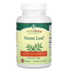 Аюрведа Organix South, TheraNeem Naturals, листья нима, 120 растительных капсул