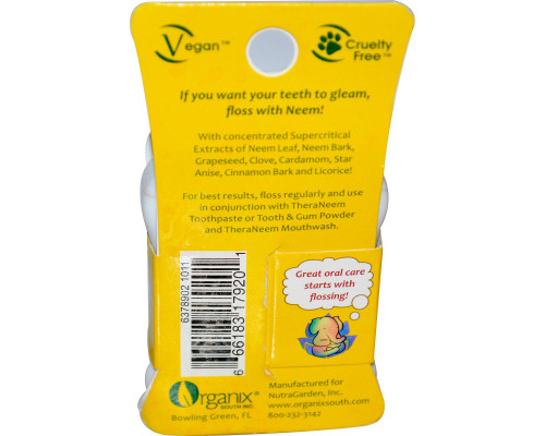 Organix South Neem Floss Cinnamon 50 Yards Organix South Neem Floss Cinnamon 50 Yards