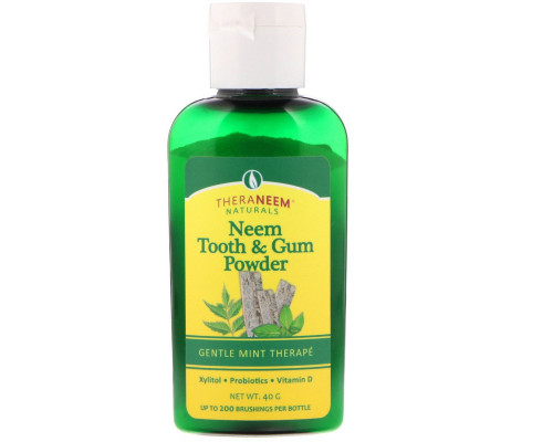 Organix South, TheraNeem Naturals, порошок для зубов и десен из нима, нежная мятная терапия, 40 г Organix South, TheraNeem Naturals, порошок для зубов и десен из нима, нежная мятная терапия, 40 г