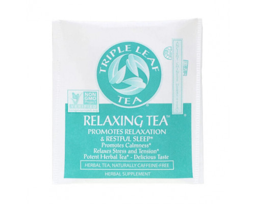 Травяные сборы и чаи Triple Leaf Tea, Relaxing, без кофеина, 20 чайных пакетиков, 33 г (1,16 унции) Травяные сборы и чаи Triple Leaf Tea, Relaxing, без кофеина, 20 чайных пакетиков, 33 г (1,16 унции)