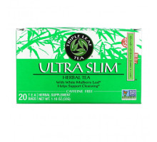Травяные сборы и чаи Triple Leaf Tea, Ultra Slim, травяной чай с листьями белой шелковицы, без кофеина, 20 чайных пакетиков по 33 г (1,16 унции)