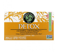 Травяные сборы и чаи Detox, Caffeine Free, 20 Tea Bags, 1.16 oz (33 g)