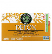 Травяные сборы и чаи Detox, Caffeine Free, 20 Tea Bags, 1.16 oz (33 g)