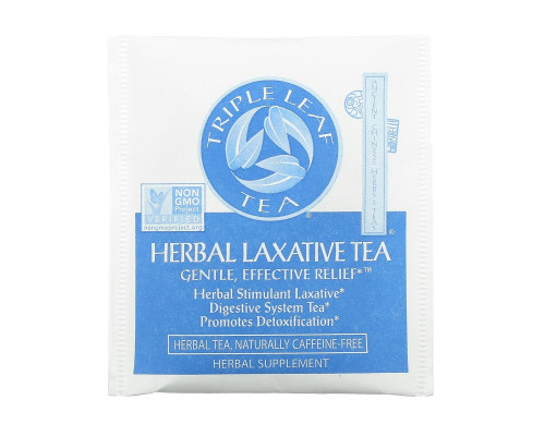 Triple Leaf Tea, Травяное слабительное, 20 пакетиков, 1.4 унций (40 г) Triple Leaf Tea, Травяное слабительное, 20 пакетиков, 1.4 унций (40 г)