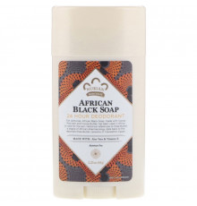 Nubian Heritage 24 Hour All Natural Deodorant African Black Soap with Aloe & Vitamin E 2.25 oz (64 g)