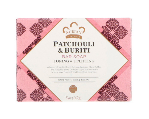 Nubian Heritage Patchouli & Buriti Soap 5 oz / 141 g Nubian Heritage Patchouli & Buriti Soap 5 oz / 141 g