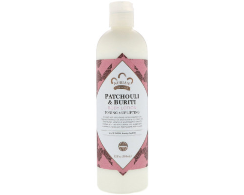 Nubian Heritage Patchouli & Buriti Body Lotion 13 fl oz (384 ml) Nubian Heritage Patchouli & Buriti Body Lotion 13 fl oz (384 ml)