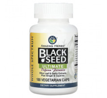 Растительные масла Amazing Herbs, Black Seed, Ultimate Defense Formula, 100 вегетарианских капсул