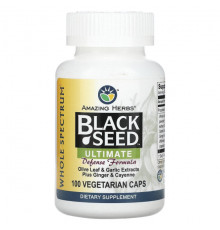 Растительные масла Amazing Herbs, Black Seed, Ultimate Defense Formula, 100 вегетарианских капсул