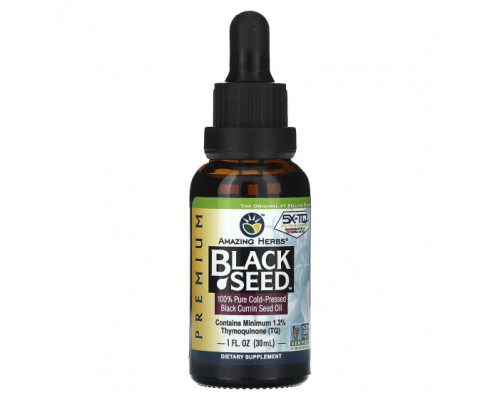 Растительные масла Amazing Herbs, Black Seed, 100% чистое масло семян черного тмина холодного отжима, 30 мл (1 жидк. Унция) Растительные масла Amazing Herbs, Black Seed, 100% чистое масло семян черного тмина холодного отжима, 30 мл (1 жидк. Унция)