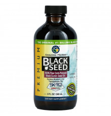 Amazing Herbs Black Seed высококачественное 100% чистое масло семян черного тмина холодного отжима 8 жидких унций (236 мл)