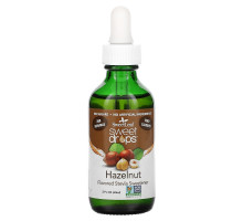 Wisdom Natural SweetLeaf Жидкая стевия Сладкие капли Фундук 2 жидких унции (60 мл)