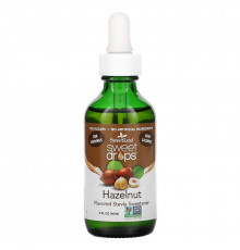 Wisdom Natural SweetLeaf Жидкая стевия Сладкие капли Фундук 2 жидких унции (60 мл)