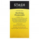 Травяные сборы и чаи Stash Tea, Herbal Tea, успокаивающая ромашка, без кофеина, 20 чайных пакетиков, 18 г (0,6 унции)