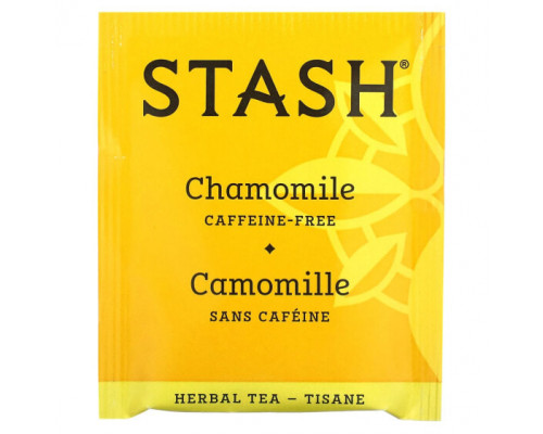 Травяные сборы и чаи Stash Tea, Herbal Tea, успокаивающая ромашка, без кофеина, 20 чайных пакетиков, 18 г (0,6 унции) Травяные сборы и чаи Stash Tea, Herbal Tea, успокаивающая ромашка, без кофеина, 20 чайных пакетиков, 18 г (0,6 унции)