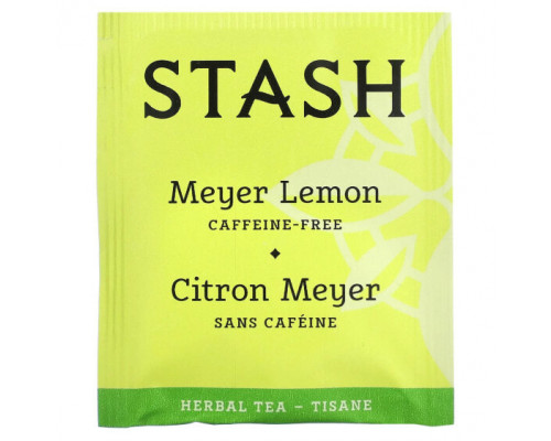 Травяные сборы и чаи Stash Tea, Herbal Tea, лимон Мейера, без кофеина, 20 чайных пакетиков, 38 г (1,3 унции) Травяные сборы и чаи Stash Tea, Herbal Tea, лимон Мейера, без кофеина, 20 чайных пакетиков, 38 г (1,3 унции)