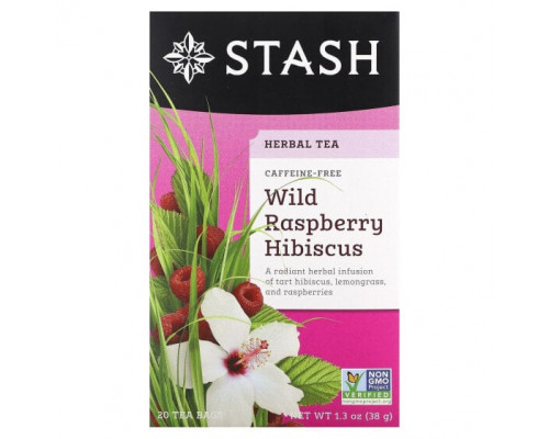 Травяные сборы и чаи Stash Tea, Herbal Tea, гибискус с дикой малиной, без кофеина, 20 чайных пакетиков, 38 г (1,3 унции) Травяные сборы и чаи Stash Tea, Herbal Tea, гибискус с дикой малиной, без кофеина, 20 чайных пакетиков, 38 г (1,3 унции)