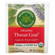 Травяные сборы и чаи Traditional Medicinals, Throat Coat, органический чай, оригинальный со скользким вязом, без кофеина, 16 чайных пакетиков, 32 г (1,13 унции)