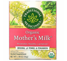 Traditional Medicinals, Organic Mother's Milk, Naturally Caffeine Free, 32 Wrapped Tea Bags, 1.98 oz (56 g)