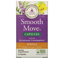 Traditional Medicinals, Smooth Move Capsules, Senna, 50 Capsules