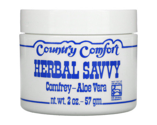 Country Comfort, «Травяной эксперт», окопник - алоэ вера, 2 унции (57 г) Country Comfort, «Травяной эксперт», окопник - алоэ вера, 2 унции (57 г)