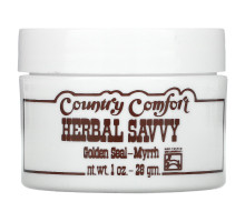 Country Comfort, Herbal Savvy, желтокорень и мирра, крем 1 унции (28 г)