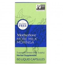 Motherlove, More Milk Moringa, 60 Liquid Capsules