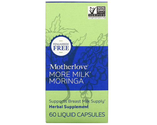 Motherlove, More Milk Moringa, 60 Liquid Capsules Motherlove, More Milk Moringa, 60 Liquid Capsules