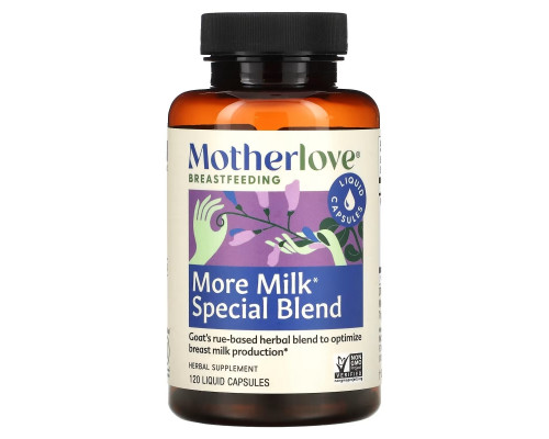 Motherlove More Milk Специальный состав 120 растительных жидких капслул Motherlove More Milk Специальный состав 120 растительных жидких капслул