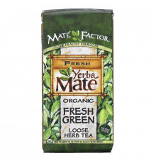 Mate Factor Органический Йерба Мате Свежий зеленый листовой травяной чай 12 унций (340 г)