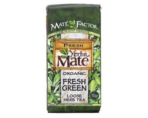 Mate Factor Органический Йерба Мате Свежий зеленый листовой травяной чай 12 унций (340 г)