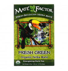 Mate Factor Органический Yerba Mate свежий зеленый чай 24 чайных пакетиков 2.96 унции (84 г)