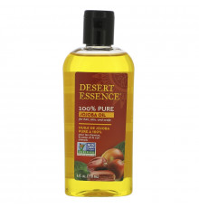 Desert Essence 100% Масло жожоба, для кожи, волос и тела, 4 жидких унций (118 мл)