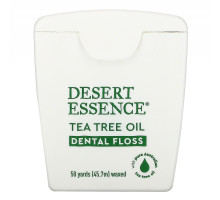 Desert Essence Зубная нить с маслом чайного дерева с восковым покрытием 50 ярдов (457 м)