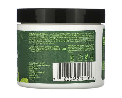 Desert Essence Чистящие ватные диски для лица Natural Tea Tree Oil, бережно очищают и питают кожу, Оригинальный продукт 50 дисков