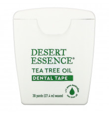 Desert Essence Зубная лента с маслом чайного дерева вощеная 30 ярдов (274 м)