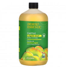 Desert Essence Кастильское жидкое мыло с экологически чистым маслом чайного дерева 32 жидких унции (960 мл)