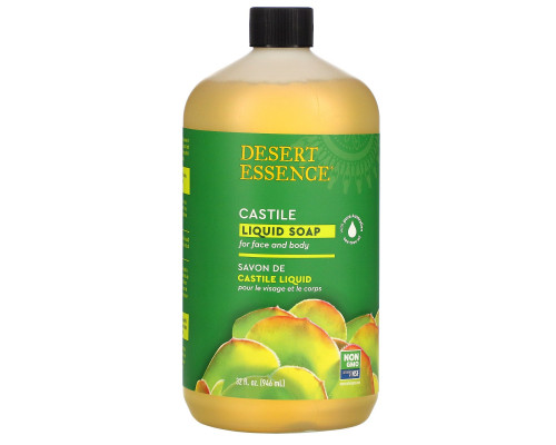 Desert Essence Кастильское жидкое мыло с экологически чистым маслом чайного дерева 32 жидких унции (960 мл) Desert Essence Кастильское жидкое мыло с экологически чистым маслом чайного дерева 32 жидких унции (960 мл)
