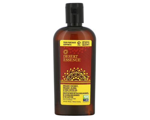 Desert Essence Organic Coconut Jojoba & Pure Coffee Oil 4 fl oz (118 ml) Desert Essence Organic Coconut Jojoba & Pure Coffee Oil 4 fl oz (118 ml)