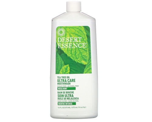 Desert Essence Жидкость для полоскания рта Ultra Care мега мята 16 жидких унций (480 мл)