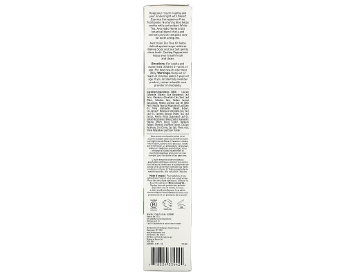 Desert Essence, Aloe & Tea Tree Oil Toothpaste, Peppermint, 6.25 oz (176 g) Desert Essence, Aloe & Tea Tree Oil Toothpaste, Peppermint, 6.25 oz (176 g)