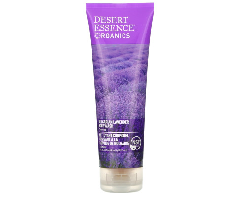 Desert Essence Успокаивающий гель для душа с болгарской лавандой, для питания и увлажнения кожи, 8 жидких унций (237 мл) Desert Essence Успокаивающий гель для душа с болгарской лавандой, для питания и увлажнения кожи, 8 жидких унций (237 мл)