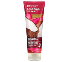 Desert Essence Органический лосьон для рук и тела тропический кокос 8 жидких унций (237 мл)