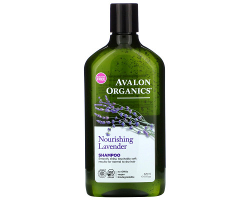 Avalon Organics Питающий шампунь с лавандой 11 жидких унций (325 мл) Avalon Organics Питающий шампунь с лавандой 11 жидких унций (325 мл)