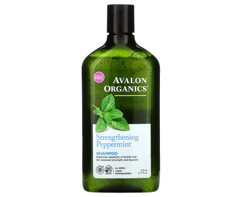 Avalon Organics Шампунь укрепляющая мята 11 жидкая унция (325 мл) Avalon Organics Шампунь укрепляющая мята 11 жидкая унция (325 мл)