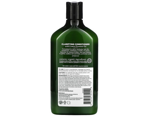 Avalon Organics Кондиционер Очищающий лимон 11 жидких унций (325 мл) Avalon Organics Кондиционер Очищающий лимон 11 жидких унций (325 мл)